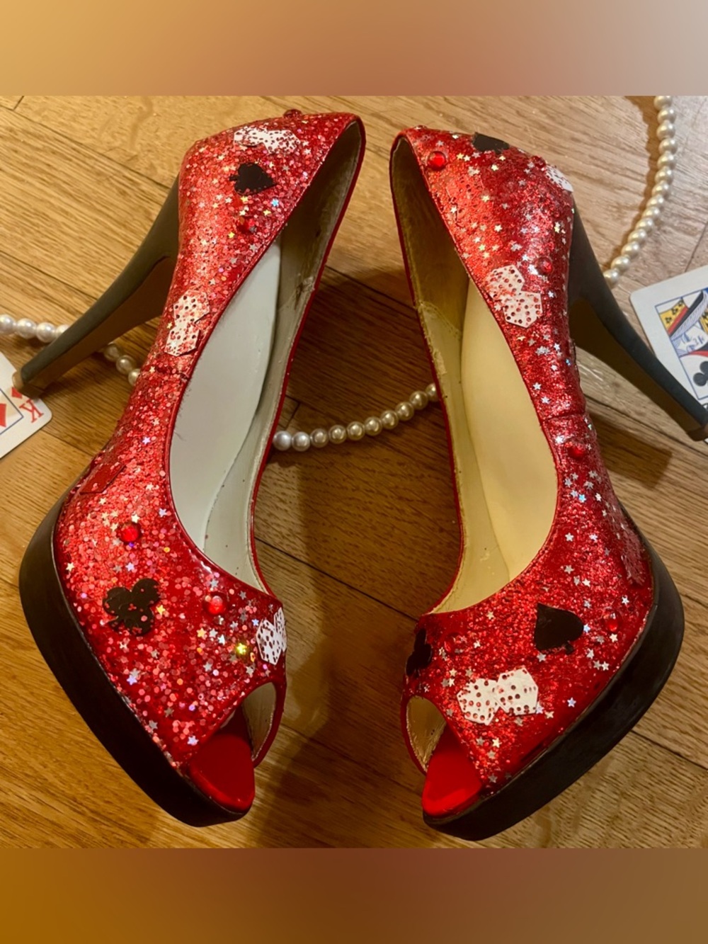 Custom Bling VEGAS Heels! Sz 7 🎰👠 - Picture 7 of 13